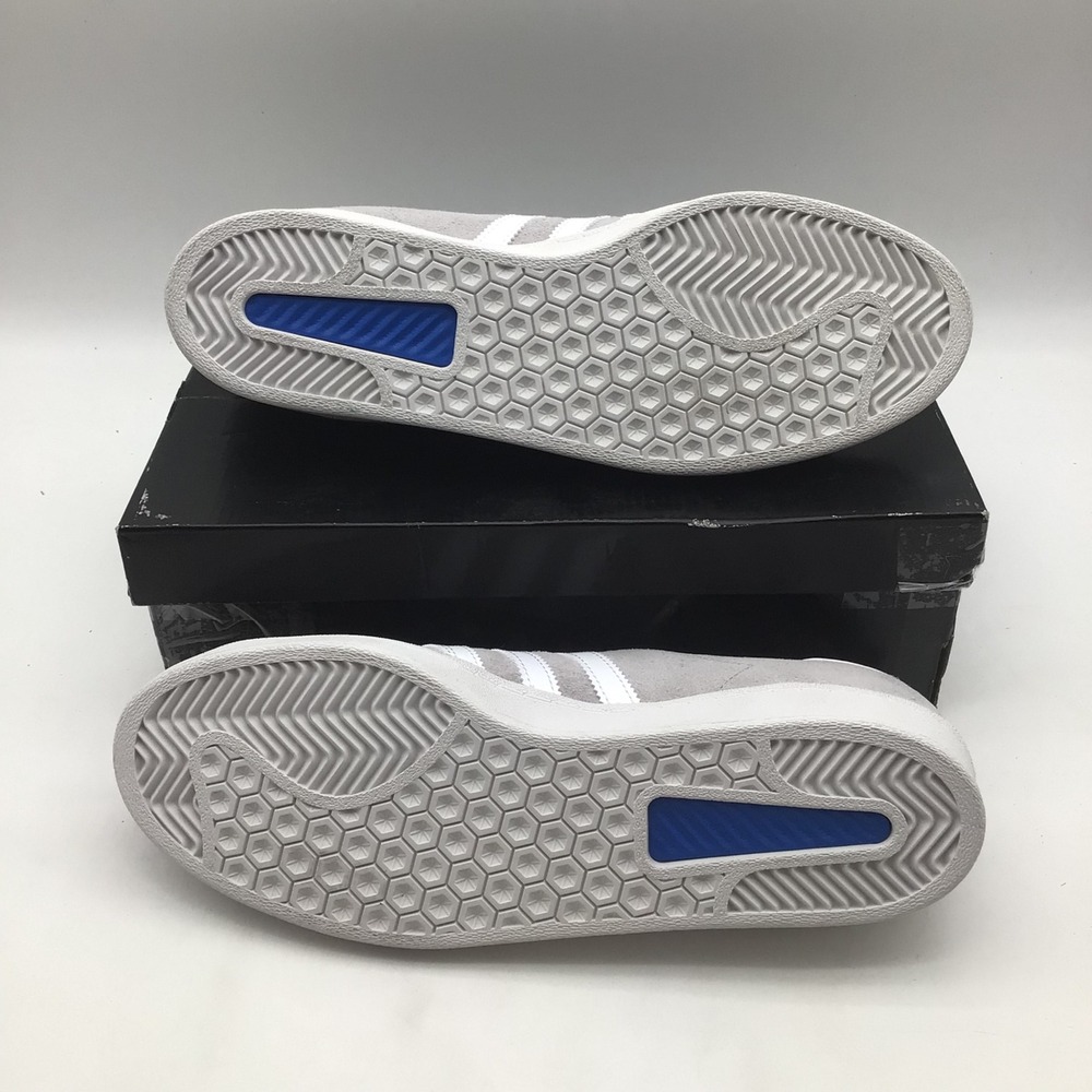Adidas Campus ADV Mens Size 11.5 Grey White Suede Skate Shoes JP8541 NEW - Picture 5 of 7